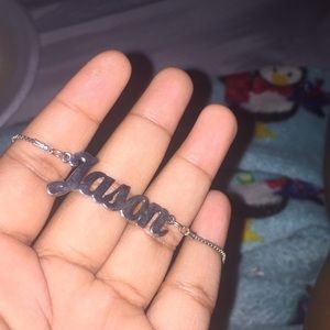 Silver 16inch “Jason” name necklace